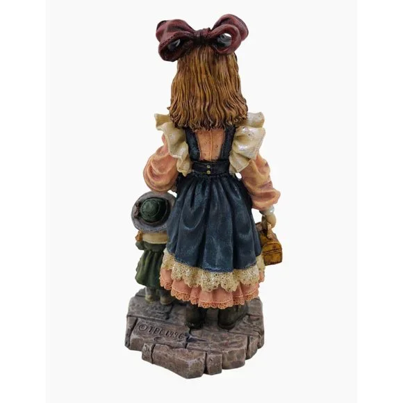 Vintage The Dollstone Collection Yesterdays Child Figurine First Day Of School - Picture 5 of 10